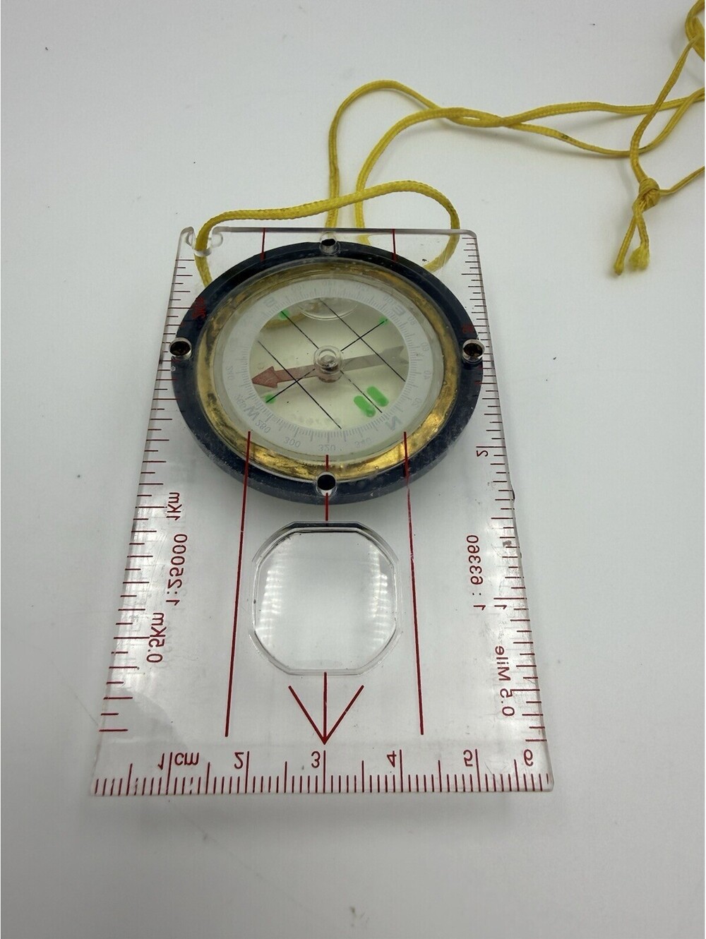 Navigational Pocket Compass w/ Magnifier & Ruler Scale – Hiking Camping Boating